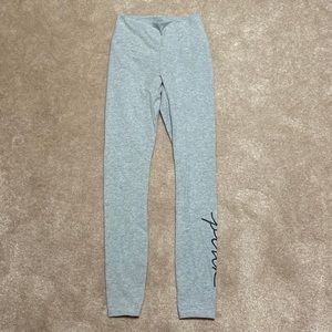 Pink, size XS, high waisted yoga leggings, grey